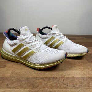 Adidas Ultraboost 5.0 DNA Running Shoes White Gold 11 Women - HP7425